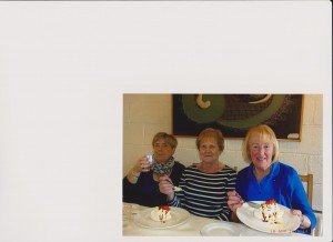 Margaret, Maisie and Julia enjoyed their food